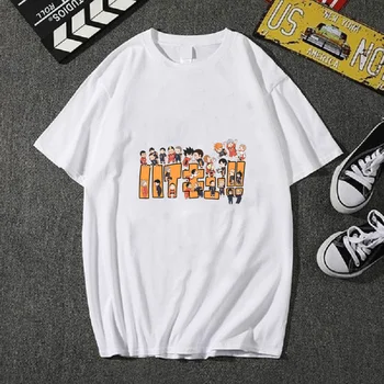 Haikyuu T-shirt Módne Anime Bežné Dizajn, Unisex Oblečenie