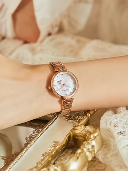 2020 CADISEN 18K ZLATA, hodinky, luxusné značky dámy diamant hodinky Japen quartz sapphire star dizajn Hviezdne Nebo dámske hodinky darček