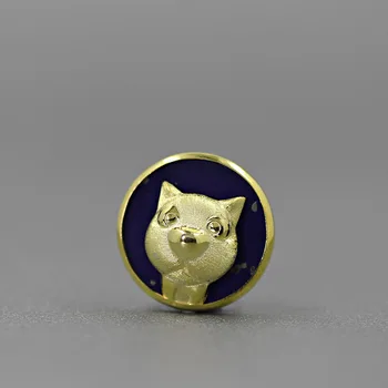 INATURE Mačacie Selfie 925 Sterling Silver Lapis Lazuli Mačka Brošňa Kolíky Pre Ženy Zvierat Šperky Darček