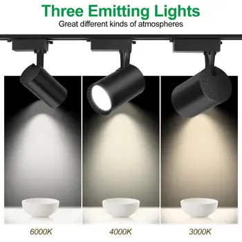 Celú Sadu LED Track Svetlá KLASU Trate Železničnej Svetlá 12/20/30/40 W Hliníkový Železničnej Pozornosti Zariadenie Spot Lampy, osvetlenie pre Domácnosti