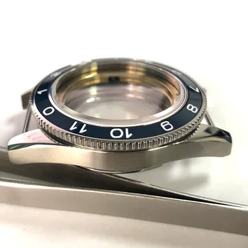 Corgeut značku hodiniek časti 41mm Sledovať Prípade Modrá Čierna Keramická Fazeta Fit Miyota 8205/8215,ETA 2836 GR 2813 Náramkové hodinky