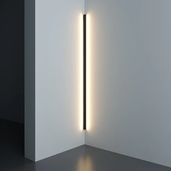 Moderné Rohu Nástenné Svietidlá Minimalistické Línie 50/60/80/100 cm LED Nástenné Svietidlá Chodbe Sconces Spálňa Posteli Obývacia Izba Led Svetlá