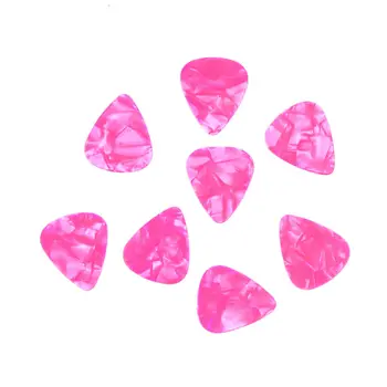 100ks/veľa Tenkých 0.46 mm Celuloid Gitara Výbery Plectrums Pink Pearl