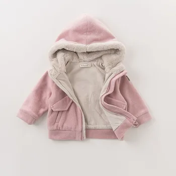 DB5975 dave bella jeseň dieťa dieťa unisex chlapci dievčatá kabát módne oblečenie batoľa, dieťa teplé kabáty s kapucňou deti vysokej kvality