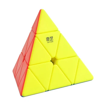 QiYi vzdelávacie 3x3x3 pyramídy QiMing rýchlosť Nálepky, nálepky Magic Cube Puzzle, baby, deti hračky