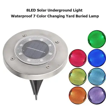 4pcs Záhradné Solárne Svetlo LED Cestu Pochovaný Svetlo Outdoor IP65 Vodeodolný Podzemné Dekoratívne Lampy 135*115*90 mm