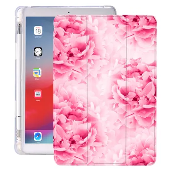 Rose Vzor Pre Leteckú 4 Silikónové puzdro iPad Pro 2020 10.5 S Ceruzkou Držiteľ 10.2 palcov 8. Generácie 7. 12.9 Pro 2018 Mini 4 5