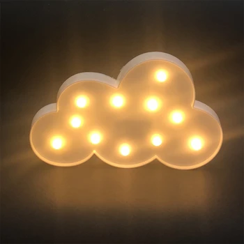 Krásne Cloud Hviezdy, Mesiac 3D LED Svetlo Nočné Svetlo Roztomilé Deti Darček Hračka Pre malé Deti, Spálne Dekorácie na Čítanie Vnútorné Osvetlenie