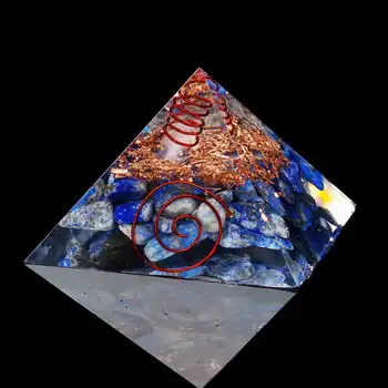 Reiki Vlastné Orgone Pyramída, 7 cm fľaša na okraji Liečivé Pyramídy Ametyst Pyramídy Crystal Remesiel Ornament Remesiel Šťastie Dary