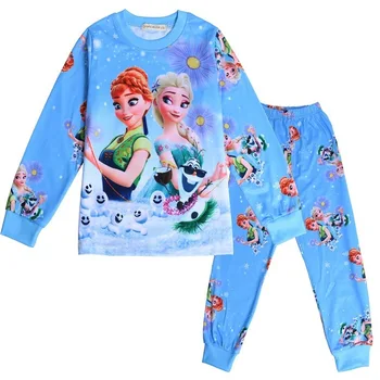 Disney Darček Sleepwear Dievčatá Pyjama Detské Oblečenie Detí Oblečenie Set sa Deti Pijamas Dievčatá Princezná Pyžamo oblek