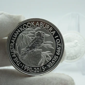 Austrália kookaburra mince Austrália 1 Dolár 1 Oz Strieborné Mince, Mäta, 2016 1 oz 999 Sliver predaj Hot vysoká kvalita kópie mincí
