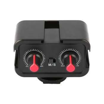 WS-VS Dual-Channel Mikrofón Audio Mixer Adaptér S Chladné Topánky Montáž Rozbočovač pre Canon, Nikon, Sony DSLR Fotoaparát, Videokamera