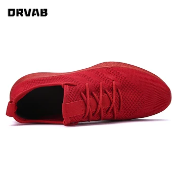 Tenisky Mužov Vysoko Kvalitný Priedušný Mužov Topánky Svetlo Pohodlné Black Red Mužov Bežné Topánky Na Tenis Masculino Sapato Zapatillas