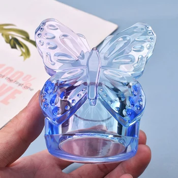 Motýľ Úložný Box Kremíka Formy DIY Epoxidové Živice Šperky Držiteľ Plesne