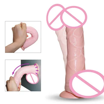 3 Veľkostiach, Realistické Dildo Penis pre Ženy S Prísavkou Lekárskeho Silikónu Veľké umelé penisy Dospelých Produkty Pre Pár Sexuálne Hračky