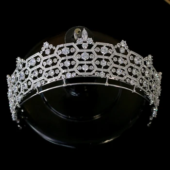 Európska kráľovná koruny crystal headdress, kadernícke nástroje, princezná headdress, tiaras, dámy sviatok strany svadobné koruny šperky