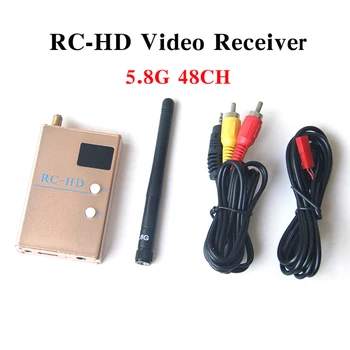 RC-HD Video Receiv FPV 5.8 G 5.8 GHz 48 Kanálov RC-Video HD Prijímač, HDMI 1080P Výstup A/V a Napájacie Káble Pre FPV Racing Drone