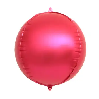 10 Palcový 4D Kolo Hliníkové Fóliové Balóniky Svadobné Fólie Hélium Nafukovacie Vzduchu Balón Kovové Macaroon Farba Balloon Air Gule
