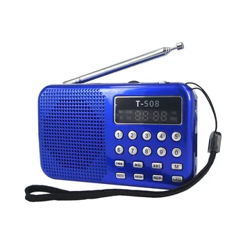 Dobrý Prenosné Vnútorného utility LED Stereo FM Rádio Reproduktor, Podpora TF Kariet USB MP3 Prehrávač Hudby T508 Magnetické Mini Reproduktor
