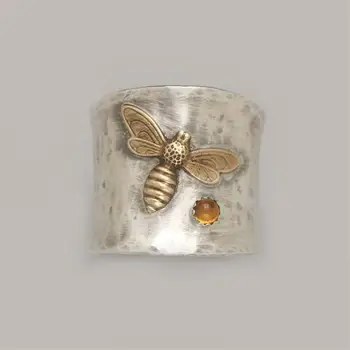 Svetlo Luxusné Hmyzu Tvarované Medi Ženy Krúžky Výročie Svadby Krúžok Bee Milenca Darček Pre Jej Strany Šperky