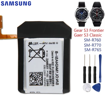 Samsung Originálne EB-BR760ABE Batéria Pre Samsung Výstroj S3 Hranici SM-R760 SM-R770 SM-R765 Originálne Náhradné Batérie 380mAh
