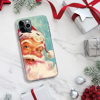 CASEIER Vianočné púzdra Pre iPhone 11 Pro X XS XR Santa Claus Série Funda Kryt Telefónu púzdra Pre iPhone XS Max 7 8 Plus SE 2020
