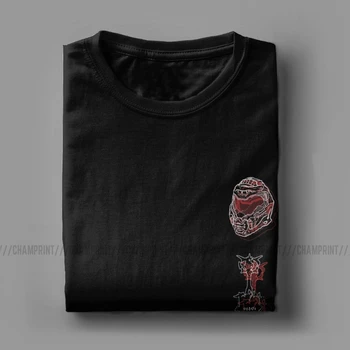 Doom Nádoby Doom Večný T Shirt Mužov Funny T-Shirts Doomguy Doom Slayer Cacodemon Tee Tričko Krátky Rukáv Oblečenie Tlačené