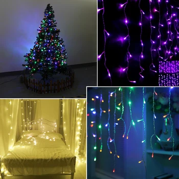 Dovolenka String svetlá 10M Vodotesné 110V 220V 100 LED Domov Vonkajšie Vianočné Dekorácie Festival Strany Víla Garland LED Pásy