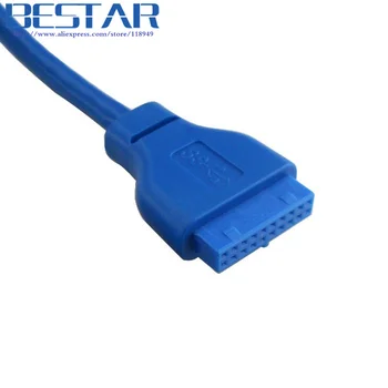 Jeden Port USB 3.0 Žena PCB Montáž Panel Typ základnej Dosky 20kolíkový Kábel 60 cm 2ft