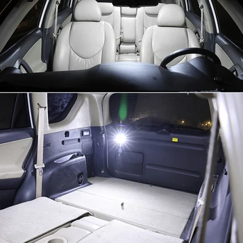 13pcs Auto, LED Svetlo Biele Osvetlenie Interiéru Auta špz Svetlá Pre Toyota Sienna 2011-Mapu Dome Dvere batožinového priestoru Lampa